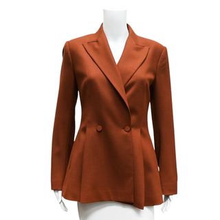 MM LAFLEUR | Gaia Pleated Double-Breasted Blazer