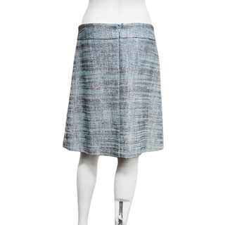 AKRIS PUNTO | Blue Tweed Denim Skirt