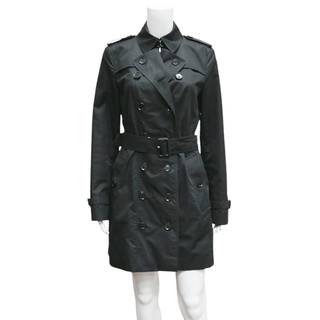 BURBERRY LONDON | Black Cotton-Blend Trench Coat