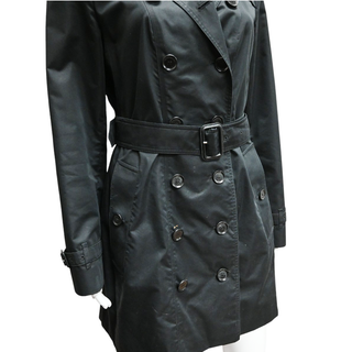 BURBERRY LONDON | Black Cotton-Blend Trench Coat