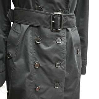 BURBERRY LONDON | Black Cotton-Blend Trench Coat