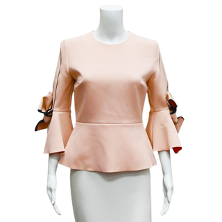 ROKSANDA | Pink Kemi Crepe Bow Top