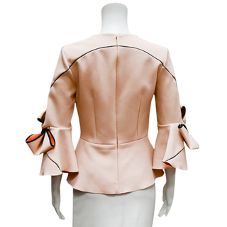 ROKSANDA | Pink Kemi Crepe Bow Top