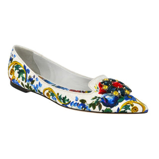 DOLCE & GABBANA | Multicolored Rhinestone Flats