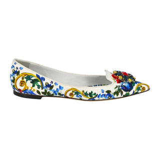 DOLCE & GABBANA | Multicolored Rhinestone Flats