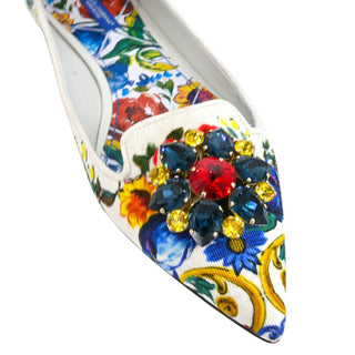 DOLCE & GABBANA | Multicolored Rhinestone Flats