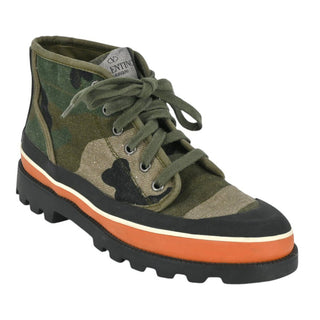 VALENTINO | Canvas Camouflage High-Top Sneakers