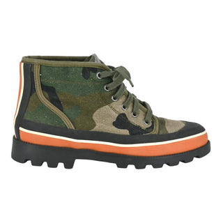 VALENTINO | Canvas Camouflage High-Top Sneakers