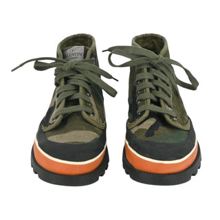 VALENTINO | Canvas Camouflage High-Top Sneakers