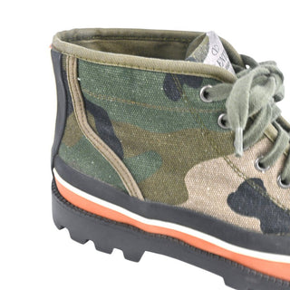 VALENTINO | Canvas Camouflage High-Top Sneakers