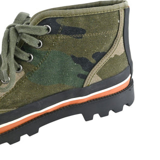 VALENTINO | Canvas Camouflage High-Top Sneakers