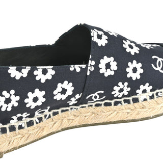 CHANEL | Floral CC Satin Espadrilles