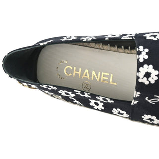 CHANEL | Floral CC Satin Espadrilles