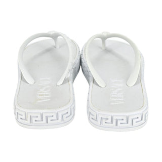 VERSACE | White Medusa Thong Sandals