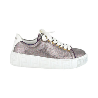 VERSACE | Purple Glitter Sneakers