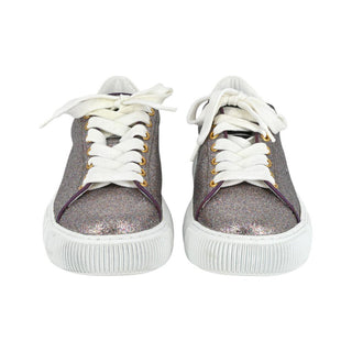 VERSACE | Purple Glitter Sneakers