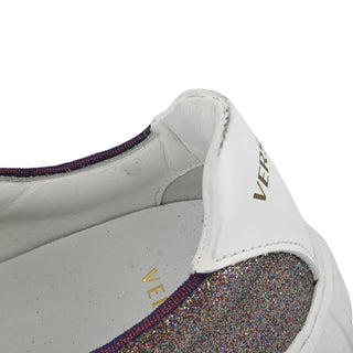 VERSACE | Purple Glitter Sneakers