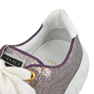 VERSACE | Purple Glitter Sneakers