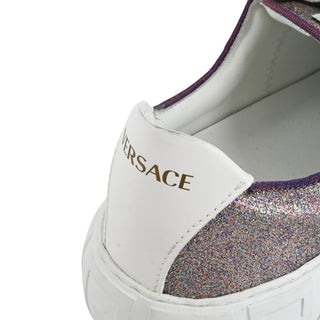 VERSACE | Purple Glitter Sneakers