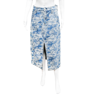 RAG & BONE | Jacquard Denim Midi Skirt