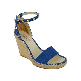 VALENTINO GARAVANI | Rockstud Espadrille Wedge Sandals