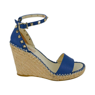 VALENTINO GARAVANI | Rockstud Espadrille Wedge Sandals