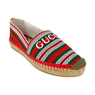 GUCCI | Sabela Striped Logo Espadrilles