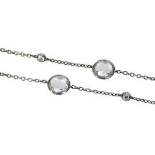 Lollipop Ball & Rock Crystal Station Necklace