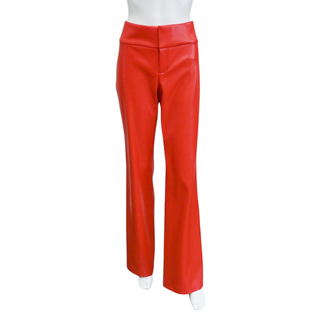 Vegan Leather Bright Ruby Pants