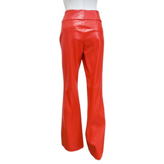 ALICE + OLIVIA | Vegan Leather Bright Ruby Pants