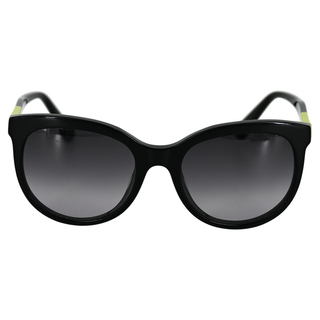 Black & Acid Green Colorblock Sunglasses