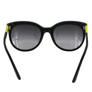 Black & Acid Green Colorblock Sunglasses