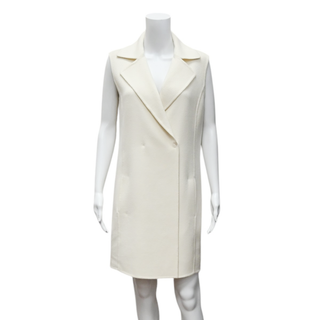 Jasmin Cashemere Ivory Coat Vest