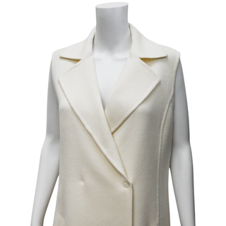 Jasmin Cashemere Ivory Coat Vest