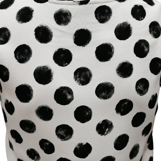 DOLCE & GABBANA | Red Floral & Polka Dot Crepe Sleeveless Blouse