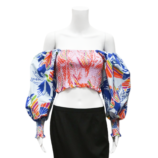 FARM RIO | Multicolored Birds Cropped Top