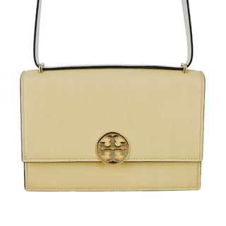 TORY BURCH | Pastel Yellow Logo Shoulder Bag