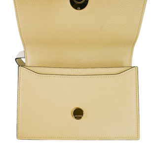 TORY BURCH | Pastel Yellow Logo Shoulder Bag