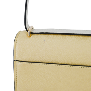 TORY BURCH | Pastel Yellow Logo Shoulder Bag