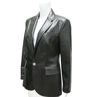 RALPH LAUREN | Black Leather Blazer