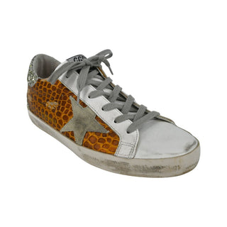 GOLDEN GOOSE | Glitter Embossed Super-Star Sneakers