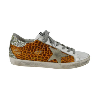 GOLDEN GOOSE | Glitter Embossed Super-Star Sneakers