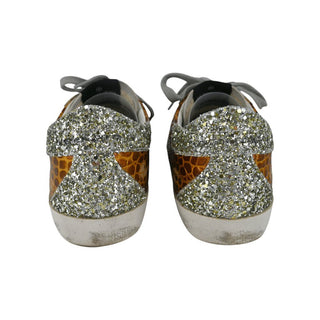 GOLDEN GOOSE | Glitter Embossed Super-Star Sneakers