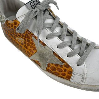 GOLDEN GOOSE | Glitter Embossed Super-Star Sneakers