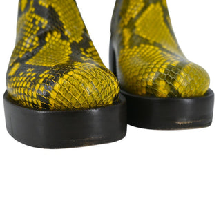 SIMON MILLER | Raid Snakeskin Embossed Platform Booties