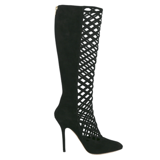 JIMMY CHOO | Delta Black Suede Boots