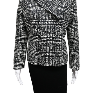 MICHAEL KORS COLLECTION | Plaid Double Breasted Blazer Coat