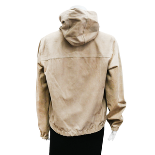 FRAUENSCHUH | Suede Hooded Lightweight Jacket