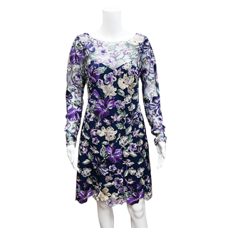 MARCHESA NOTTE | Floral Embroidered Sheath Dress