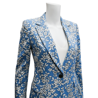 ALICE + OLIVIA | Macey Cornflower Blue Floral Blazer